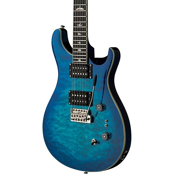 PRS SE Custom 24-08 Quilt Top Electric Guitar - Lake Blue 5