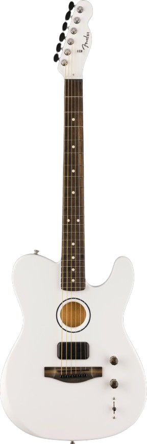 Fender 'Limited Edition' Finneas American Acoustasonic Telecaster - Arctic White 5