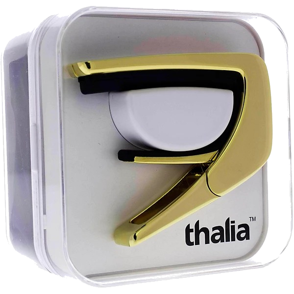 Thalia Exotic Series Capo - 24K Gold Finish with Ebony Inked Inlay 2