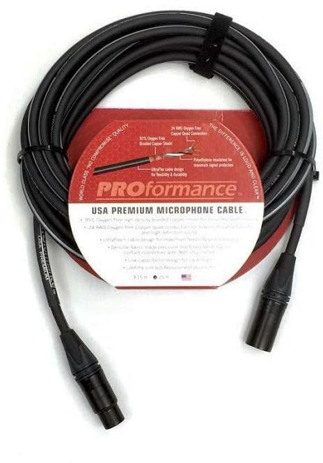 Proformance 25' USA Premium Microphone Cable - Lifetime Guarantee!