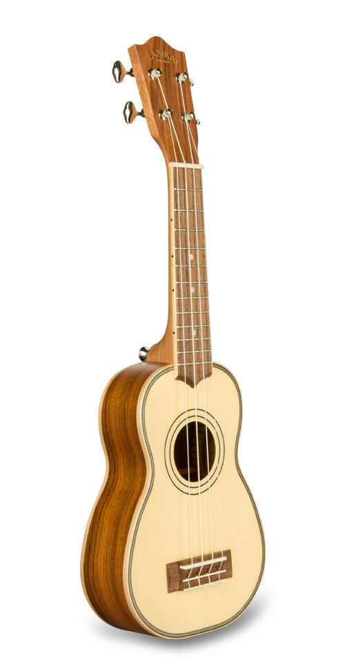 Lanikai SPST-S Solid Spruce-Top Soprano Ukulele with Gig Bag 4