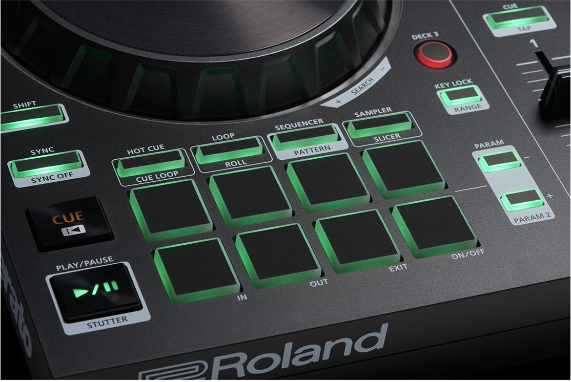 Roland DJ-202 4-deck Serato DJ Controller with Drum Machine 3