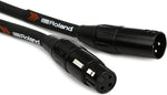 Roland RMC-B10 Black Series XLR Male to XLR Female - 10 Foot Microphone Cable 2