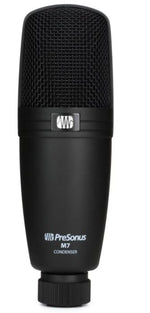 PreSonus M7 Cardioid Electret Condenser Microphone with Stand Mount, Cable and Case