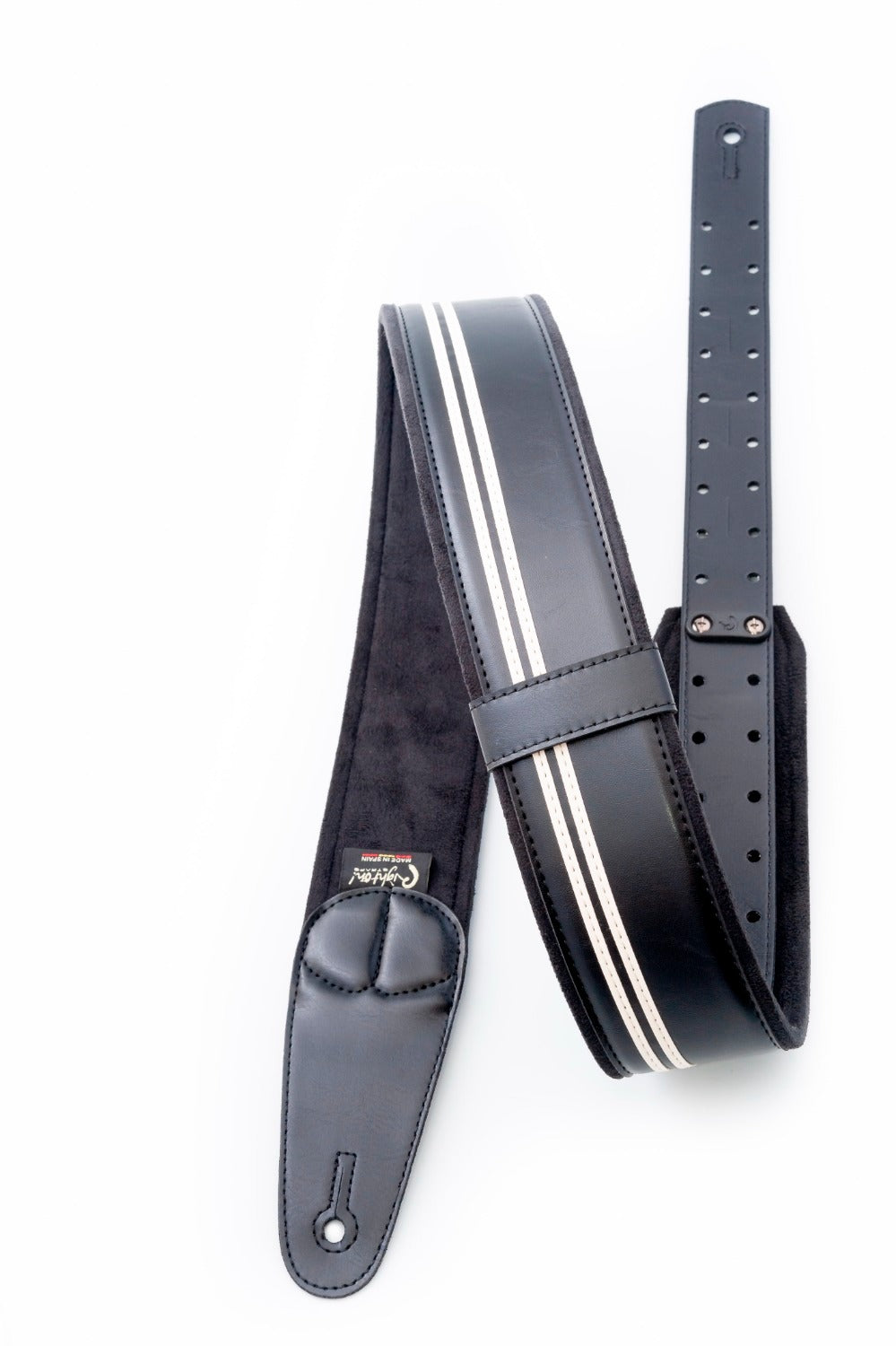 RightOn! Mojo Vegan Guitar Strap - Race Black 2