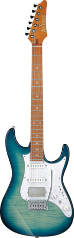 Ibanez AZ22S1FTXB AZ Standard Electric Guitar - Transparent Turquoise Burst 2