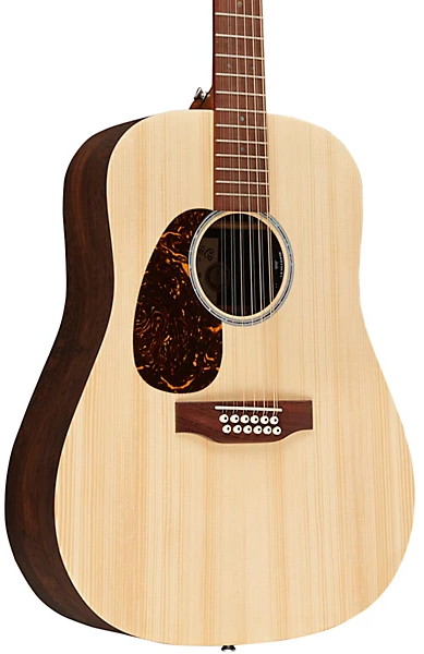 Martin D-X2EL Left Handed 12-String Acoustic Electric Guitar - Brazilian Rosewood Pattern