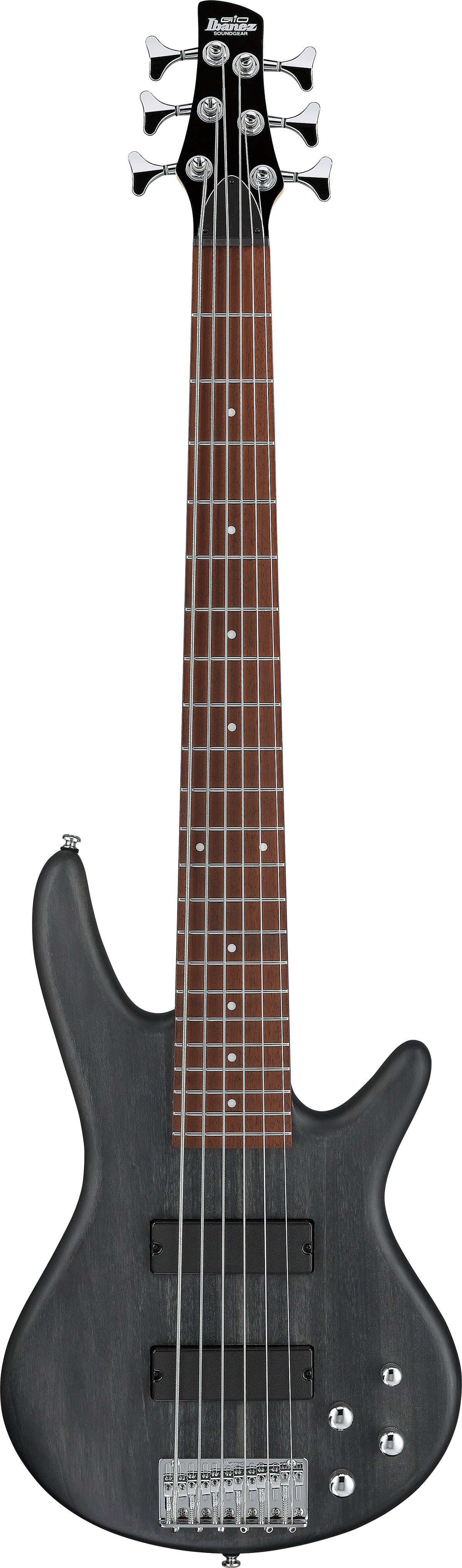 Ibanez GSR206 Gio SR 6 String Electric Bass - Transparent Gray Flat 3