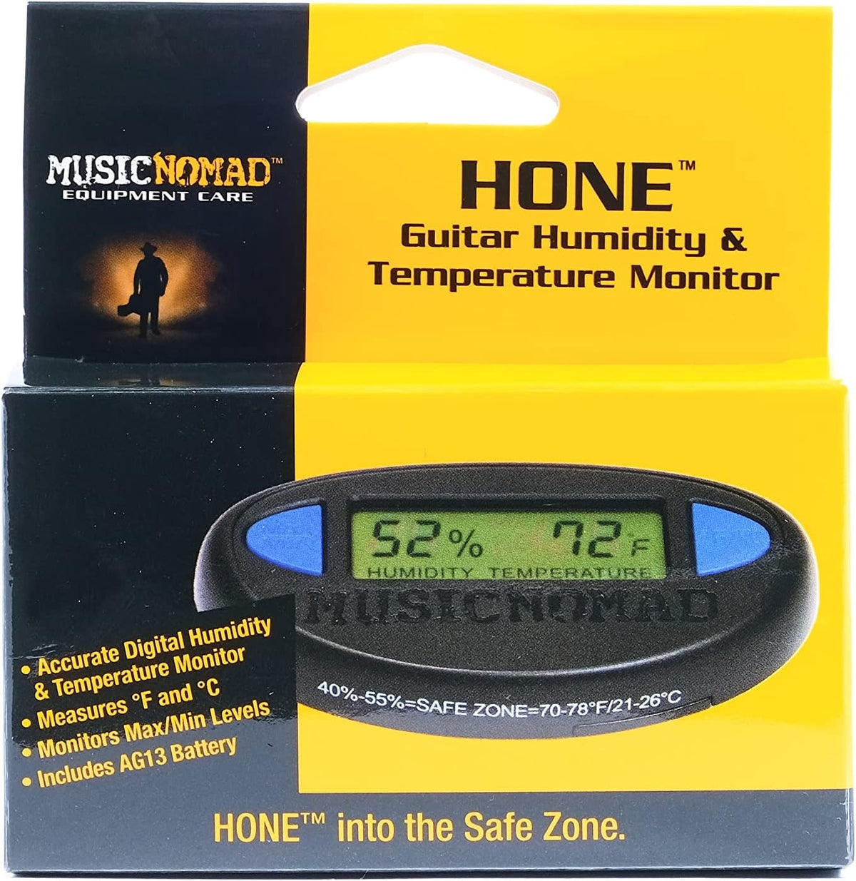 Music Nomad MN312 HONE Guitar Hygrometer Humidity & Temperature Monitor 2