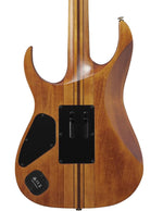 Ibanez RGT1220PBABS Electric Guitar in Antique Brown Stained, three-quarter back view with gigbag