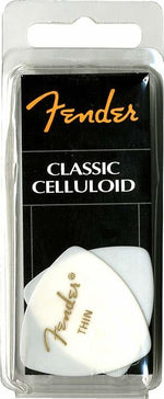 Fender Classic Celluloid White Heavy Picks (12 Pack)