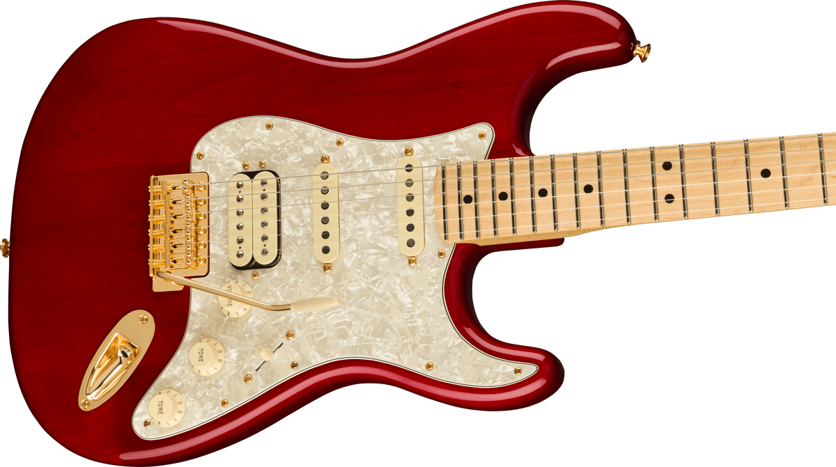 Fender Tash Sultana Stratocaster with Gig Bag (Maple/Transparent Cherry) 5