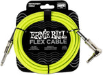 Ernie Ball 10' Flex Instrument Cable Straight/Angle - Green