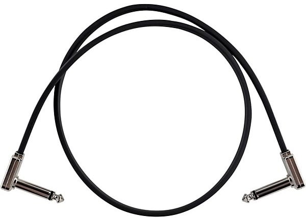 Ernie Ball 24\" Flat Ribbon Stereo Patch Cable - Black 2