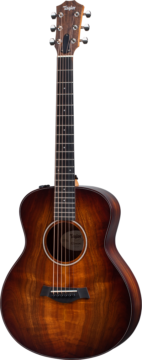 Taylor GS Mini-e Koa Plus Acoustic Electric Koa Top Shaded Edgeburst with AeroCase 2