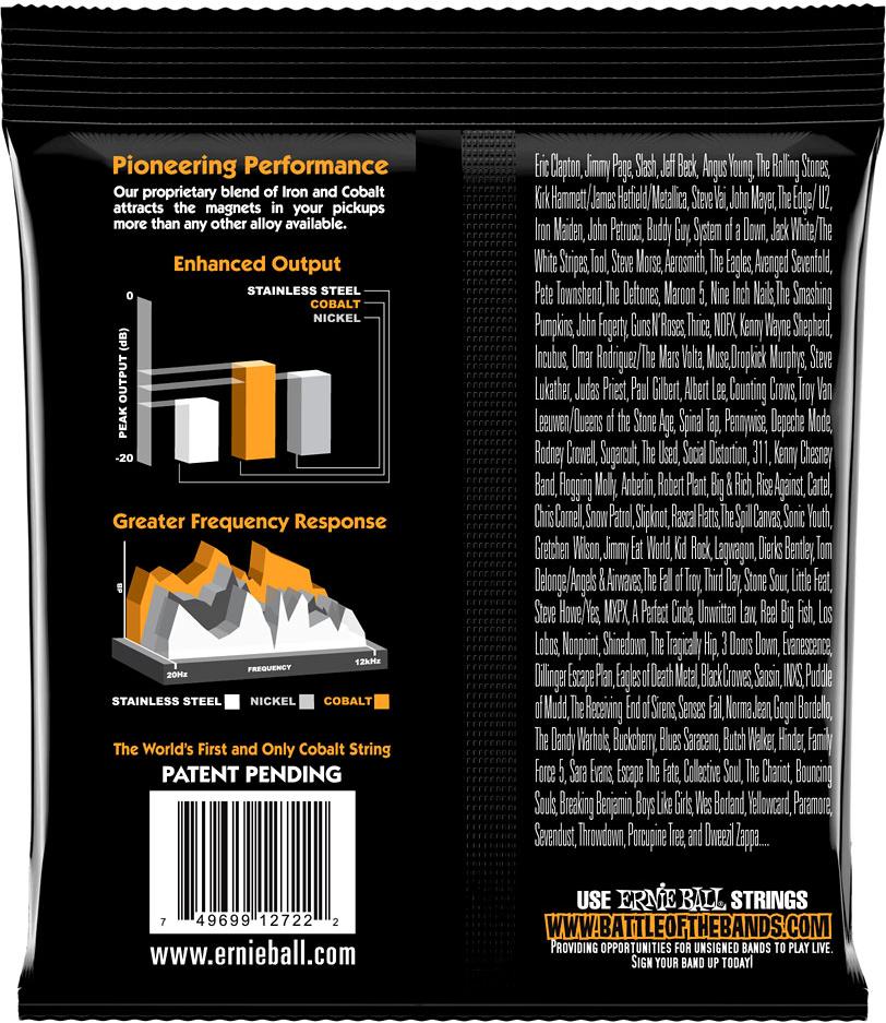 Ernie Ball 2722 Cobalt Hybrid Slinky Electric Guitar Strings (9-46) 2