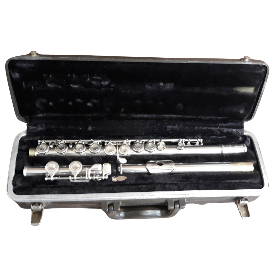 \"AS-IS\" Selmer Bundy \"Repairman's Special\" Nickel Plated C-Flute - With Case