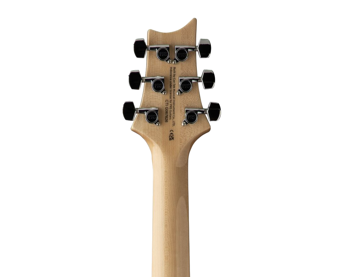 PRS 'Limited Edition' SE Custom 24 Burled Ash Electric Guitar - Lake Blue With Natural Back 2