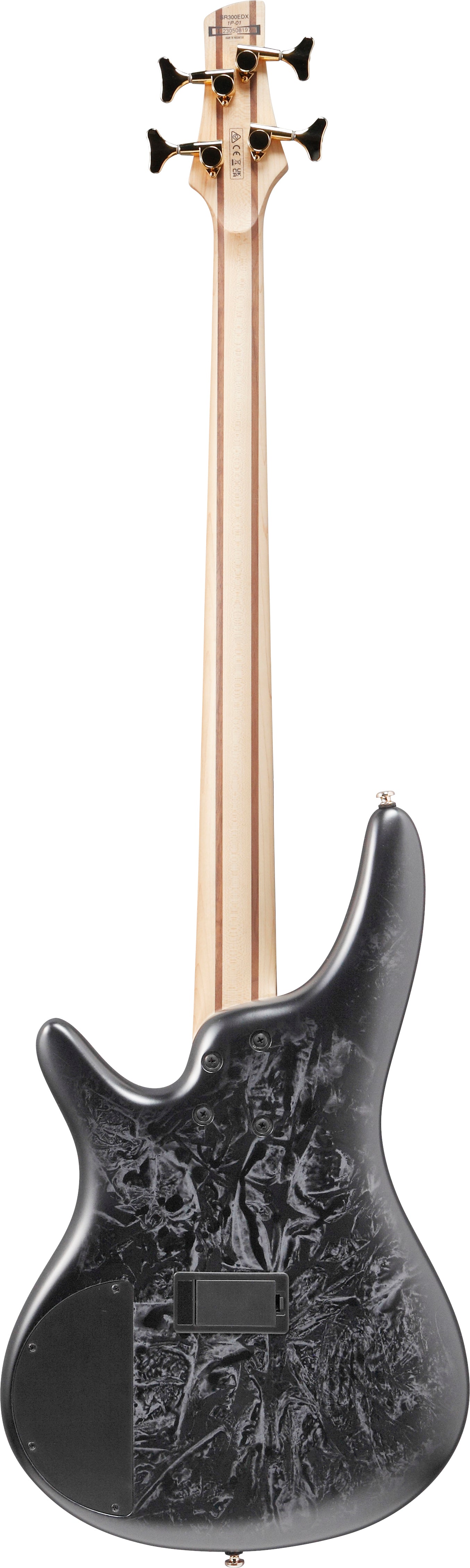 Ibanez SR300EDXBZM Standard Bass Guitar - Black Ice Frozen Matte 6