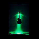 MuzicLight MZW104 Guitar Wall Hanger | Backlit - Green 4