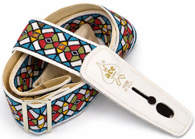 D'andrea Ace Vintage Reissue Pro Strap w/Lock-It Ends - Stained Glass