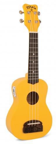 Kohala KTSTYE Yellow Ukulele W/Tuner 2