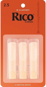 Rico RCA0325 2.5 Clarinet Reeds 3-Pack