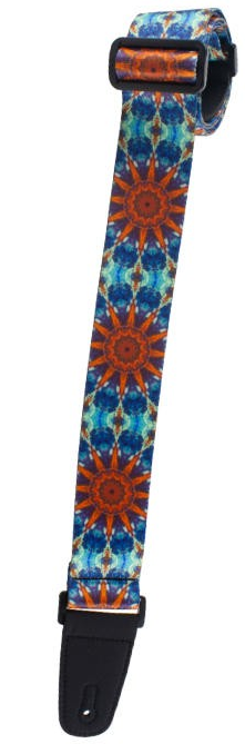 Henry Heller 2\" Wide Sublimation Strap - Orange Kaleidoscopic