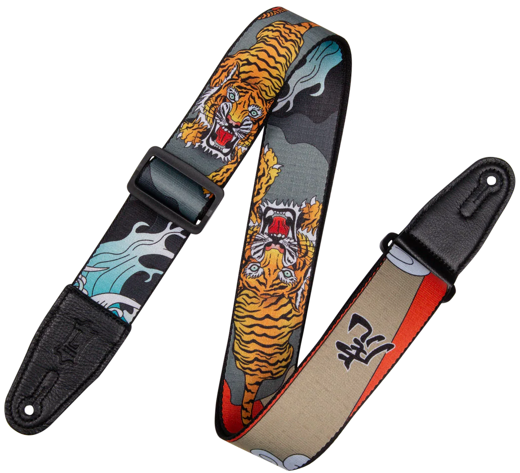 Levys MPD2-124 Polyester Guitar Strap - Tiger