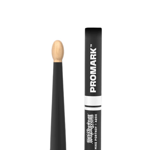 Promark Mike Portnoy ActiveGrip 420X Hickory Drumsticks - Wood Tip 5