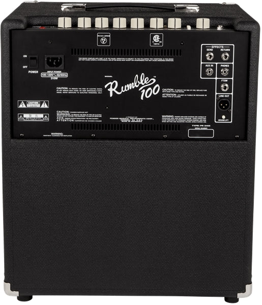 Fender Rumble 100 V3 Bass Amplifier 2