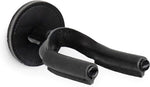 Levy LVY-FGHNGR-BKBK Forged Steel Guitar Hanger - Black Metal With Black Leather Wraps