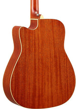 Yamaha FGC-TA TransAcoustic Dreadnought Acoustic-Electric Guitar - Brown Sunburst 6