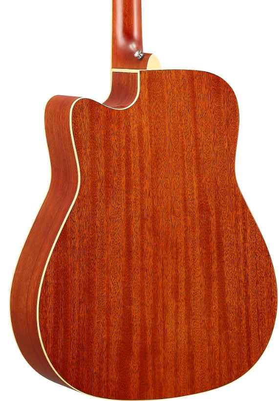 Yamaha FGC-TA TransAcoustic Dreadnought Acoustic-Electric Guitar - Brown Sunburst 6