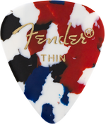 Fender Classic Celluloid Confetti Thin Picks (12 Pack)