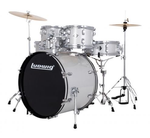 Ludwig Accent Drive 5-Piece Drum Kit - Silver Sparkle 3