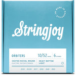 Stringjoy Orbiters (10-52) Coated Nickel Wound Electric Guitar Strings - Heavy Bottom Light
