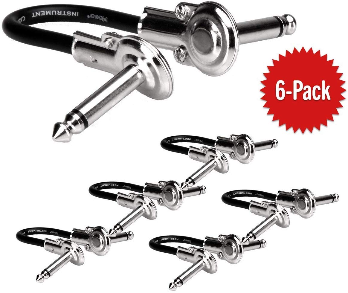Hosa IRG600.5 6in Right Angle-Right Angle (6pack)