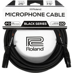 Roland 'Black Series' Microphone Cable (XLR Male to XLR Female) - 25 Feet