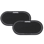 Evans EQPB2 Black Nylon EQ Double Pedal Bass Drum Patch (2 Count)