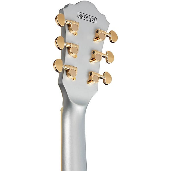 Ibanez Artcore AS73GMSF Semi Hollow Electric Guitar - Moonstone Silver Flat 2
