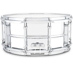 Ludwig LU6514SL Supralite Steel Snare Drum - 6.5\" x 14\" 3