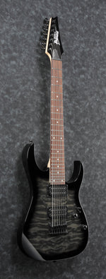 Ibanez GRG7221QATKS 7-string Electric Guitar Transblack 4