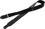 Boss BSH-20-BLK Guitar Strap Seatbelt 2\" Hybrid Black Leather 2