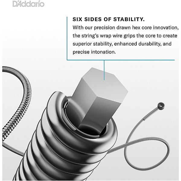 D'Addario EJ11 80/20 Bronze 12-53 Acoustic Guitar Strings - Light 3