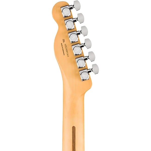 Fender Player II Modified Telecaster Electric Guitar headstock back view with tuning machines