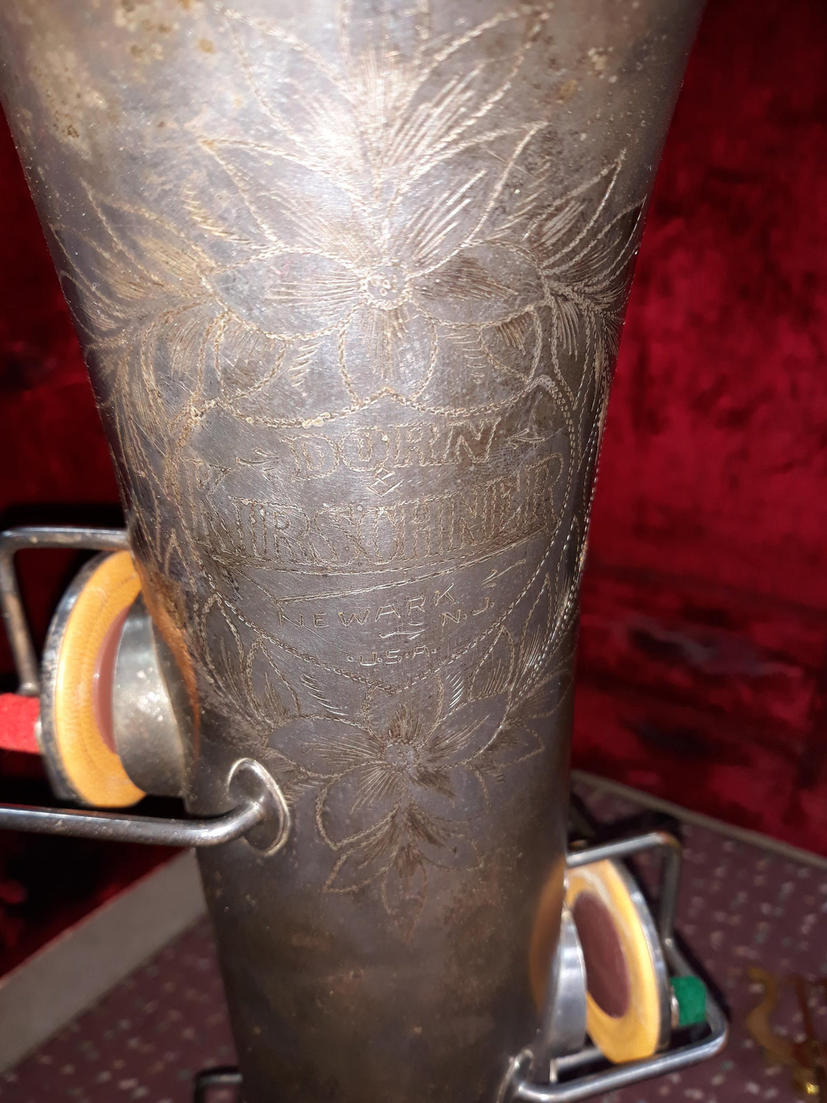 Used Dorn & Kirschner Bb Nickle-Plate Tenor Saxophone - With Original Case 4