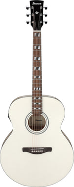 Ibanez AJ70M2EPW Acoustic Electric Guitar - Pearl White High Gloss 8