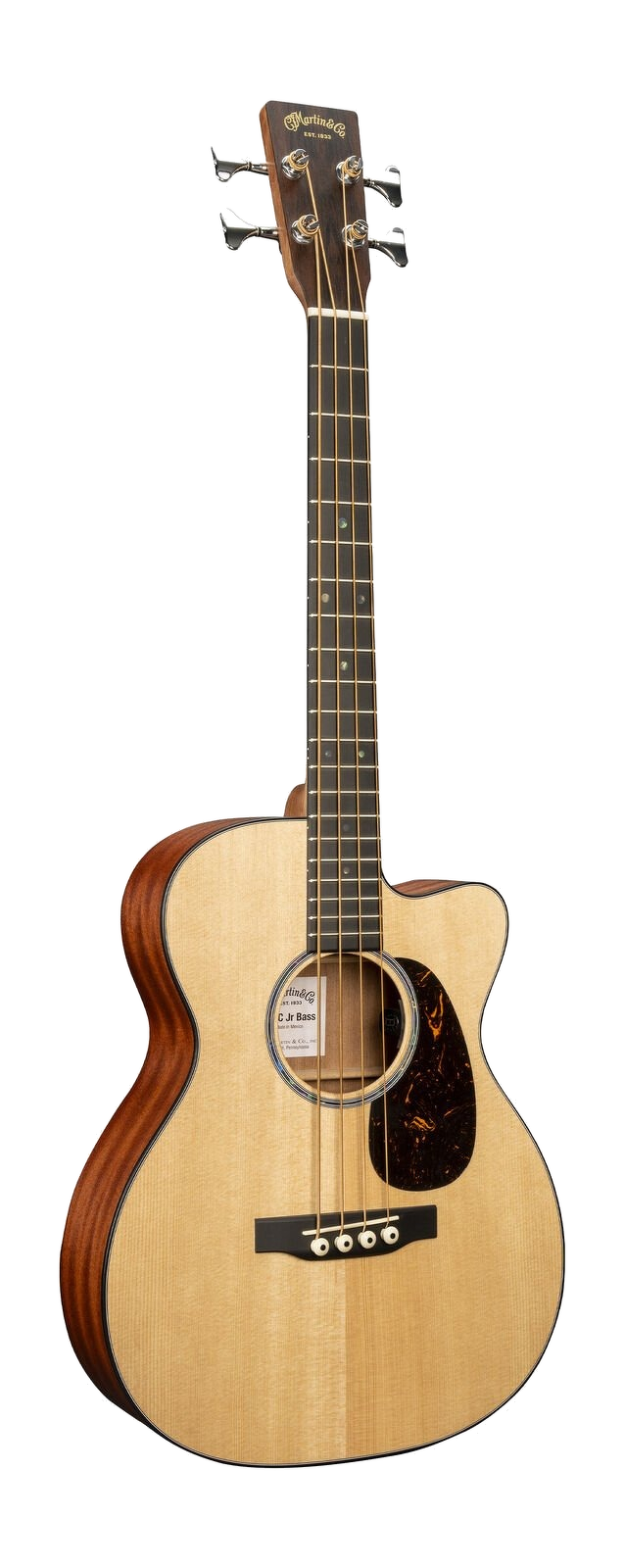 Martin 000C Jr-E Acoustic Electric Bass Guitar - Natural 6