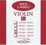 Super Sensitive Red Label Violin G String  1/2